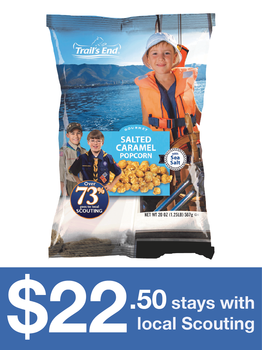 20oz Salted Caramel Popcorn